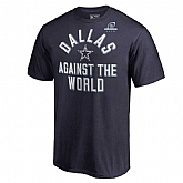 Men's Cowboys Navy 2018 NFL Playoffs Against The World T-Shirt,baseball caps,new era cap wholesale,wholesale hats